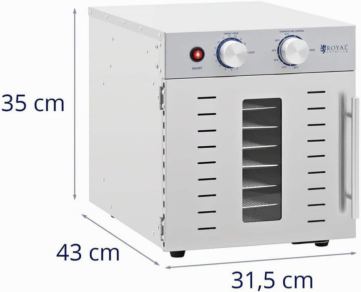 Royal Catering RCDA-800/23S Dörrautomat 800 W 8 Etagen Dörrgerät