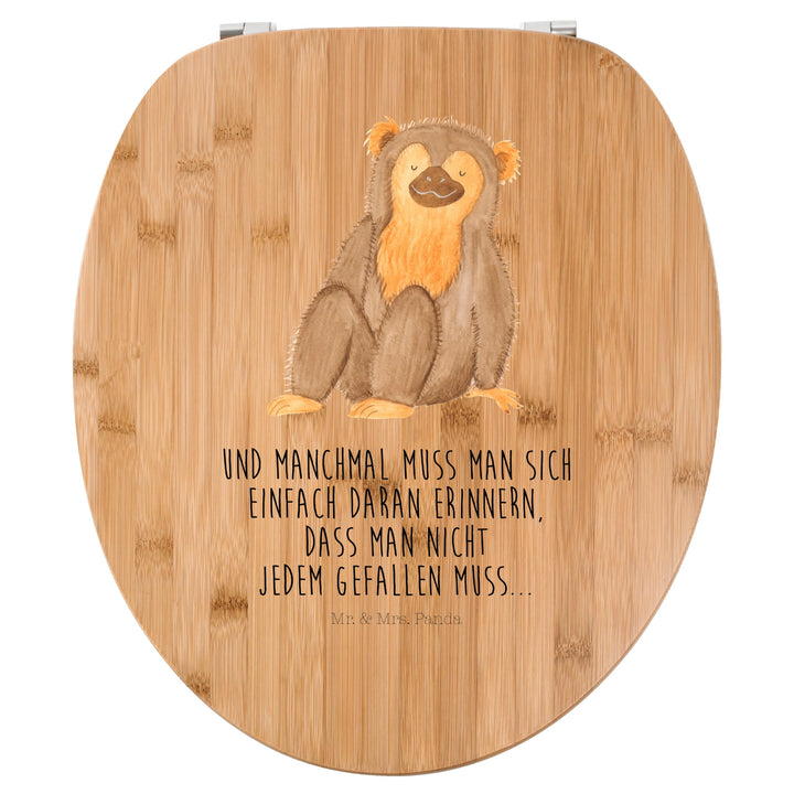 Mr. & Mrs. Panda Motiv WC Sitz Affe - Geschenk, Klodeckel, Selbstachtung, Toilettendeckel, Selbstbew
