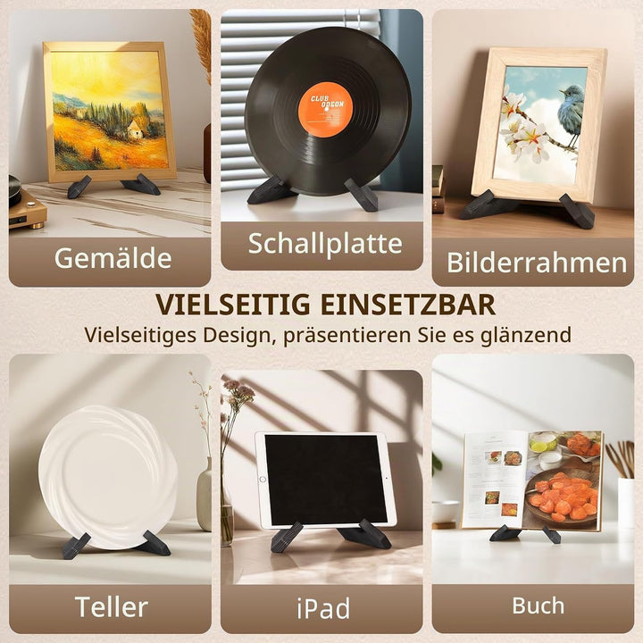 PUERSI Now Playing Vinyl Stand, Stilvoller Holz Schallplattenständer | Schallplattenhalter, Moderner