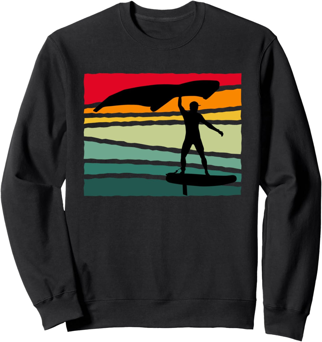 Vintage Wing Folie Wing Surf Wingfoiler Wingsurfer Sweatshirt