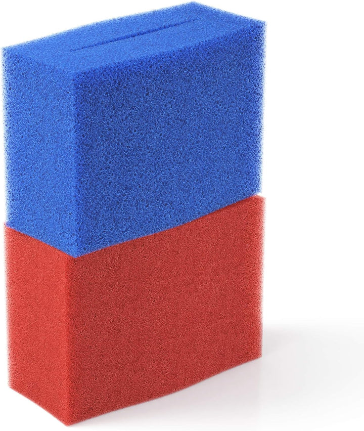 16x Ersatz Filter Schwamm passend für Oase BioTec 18 + Screenmatic | Set 8X Blau 8X Rot - Koi Teich