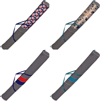 Ferocity Skitasche Skisack für 1 Paar Ski 170 cm Lang Ski Bag LEN [053] Len Blue-red, Len Blue-red