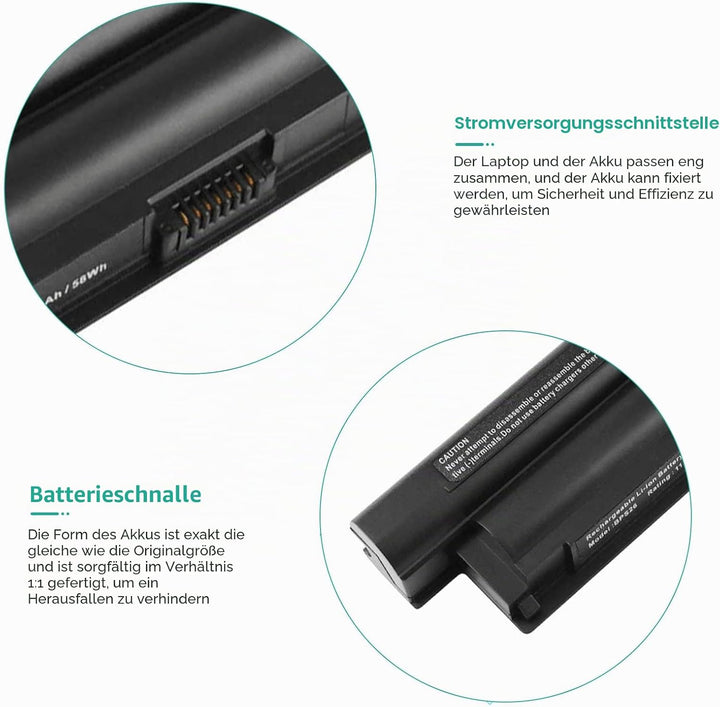 ARyee 5200mAh Akku für Sony Vaio PCG-61 PCG-61713M PCG-61714M PCG-91 PCG-91211M SVE15 SVE1511C5E SVE