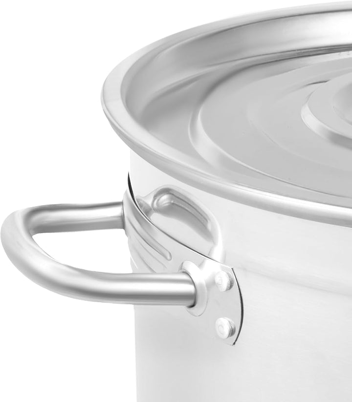 Einkochtopf Kochtopf Gross 35L Edelstahl 201 mit Deckel für Küche | für Küche, Familienfeiern, 35L F