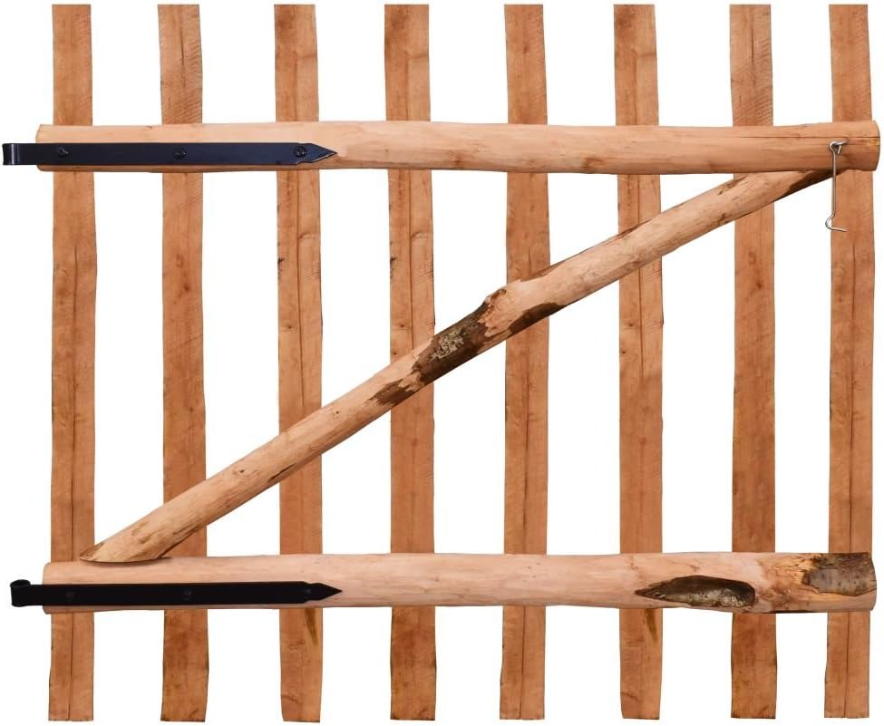 Tidyard Holz Gartentor Zauntor Einflügelig Gartentür Zauntür Einflügeltor Gartenpforte Holztor Imprä
