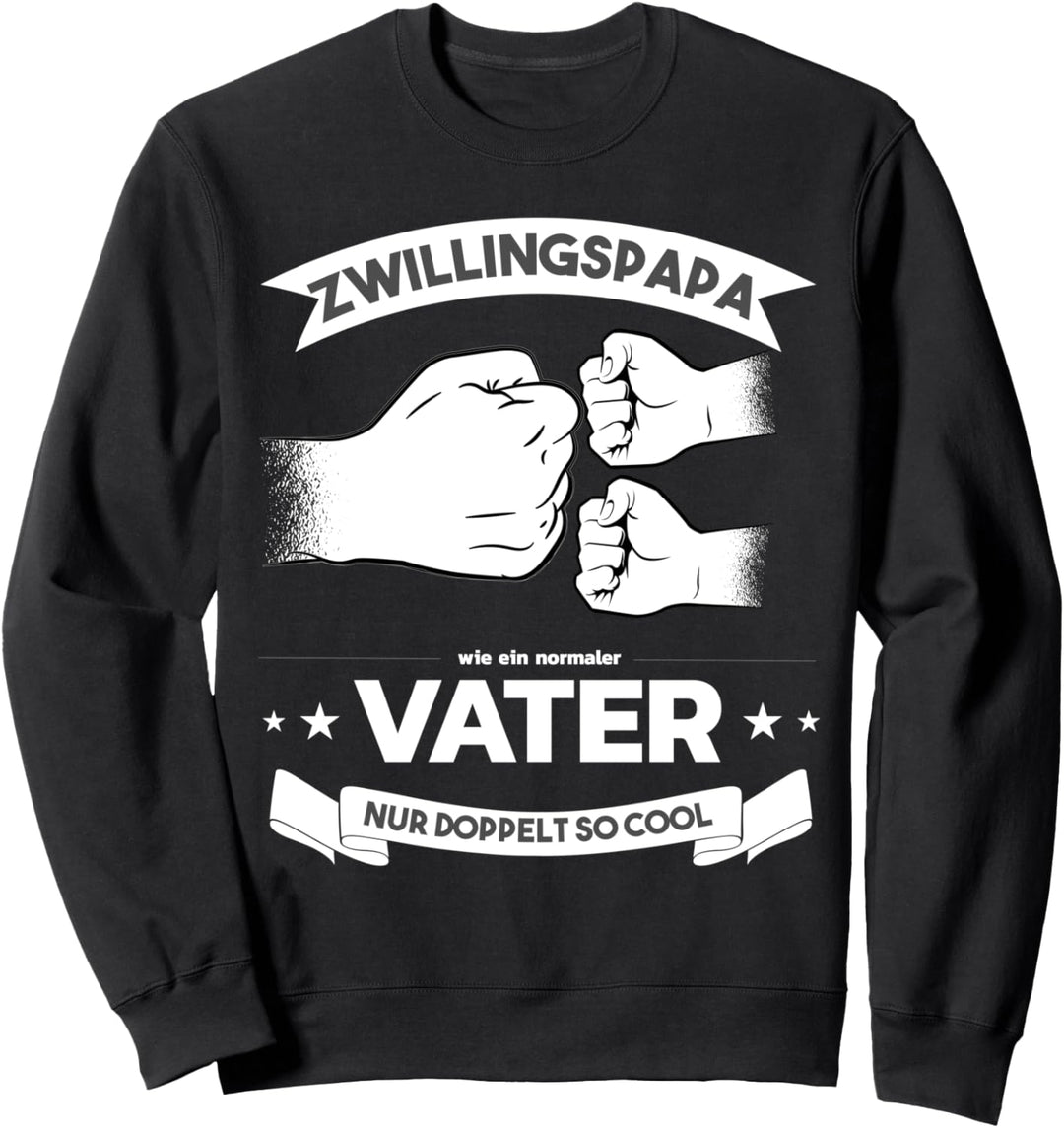 Zwillingspapa 2023 Twin Schwangerschaft Vater von Zwillingen Sweatshirt