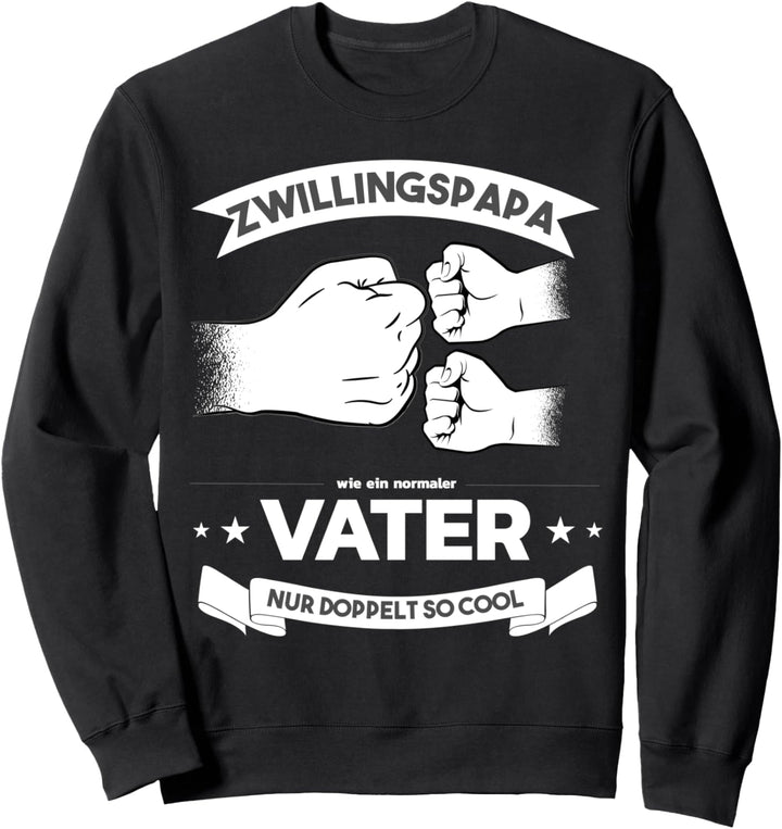 Zwillingspapa 2023 Twin Schwangerschaft Vater von Zwillingen Sweatshirt