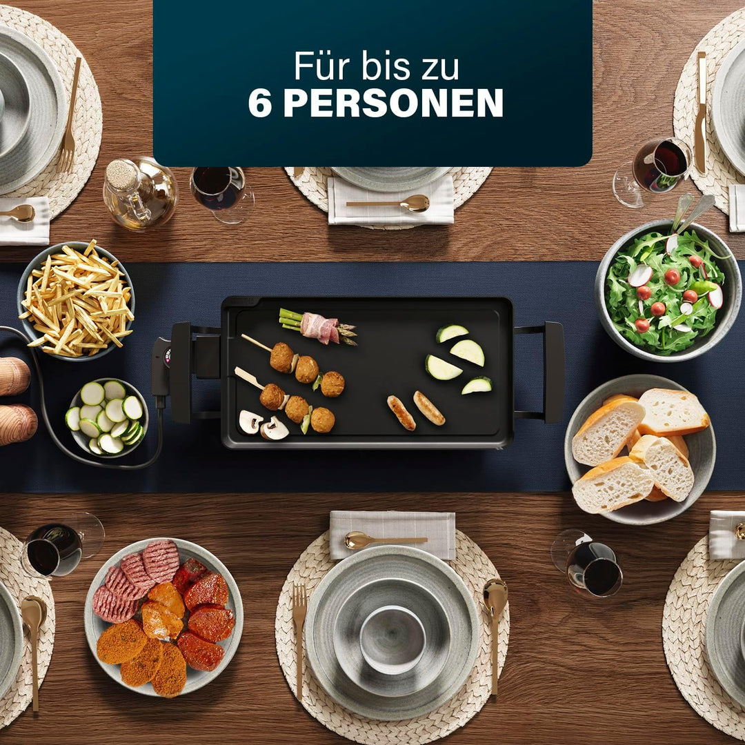 Princess 102209 Table Chef Economy Tischgrill, 43 x 23 cm Kochfläche, einstellbarer Thermostat, BPA-