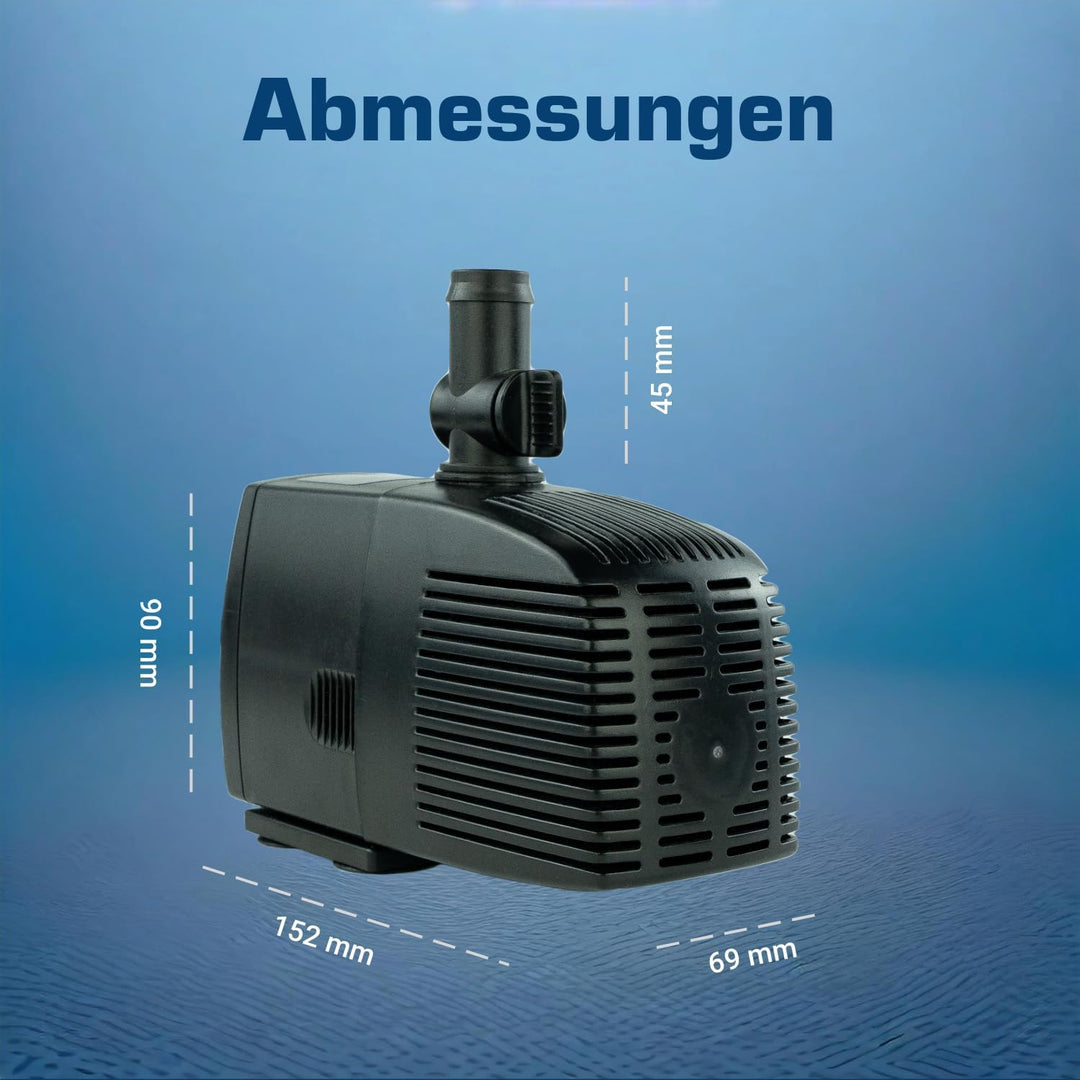 Kerry Electronics KEP1500LL: 1500 Liter Ersatzpumpe ohne Trafo 12V AC KEP1500L 25W (wie Jebao wp1500