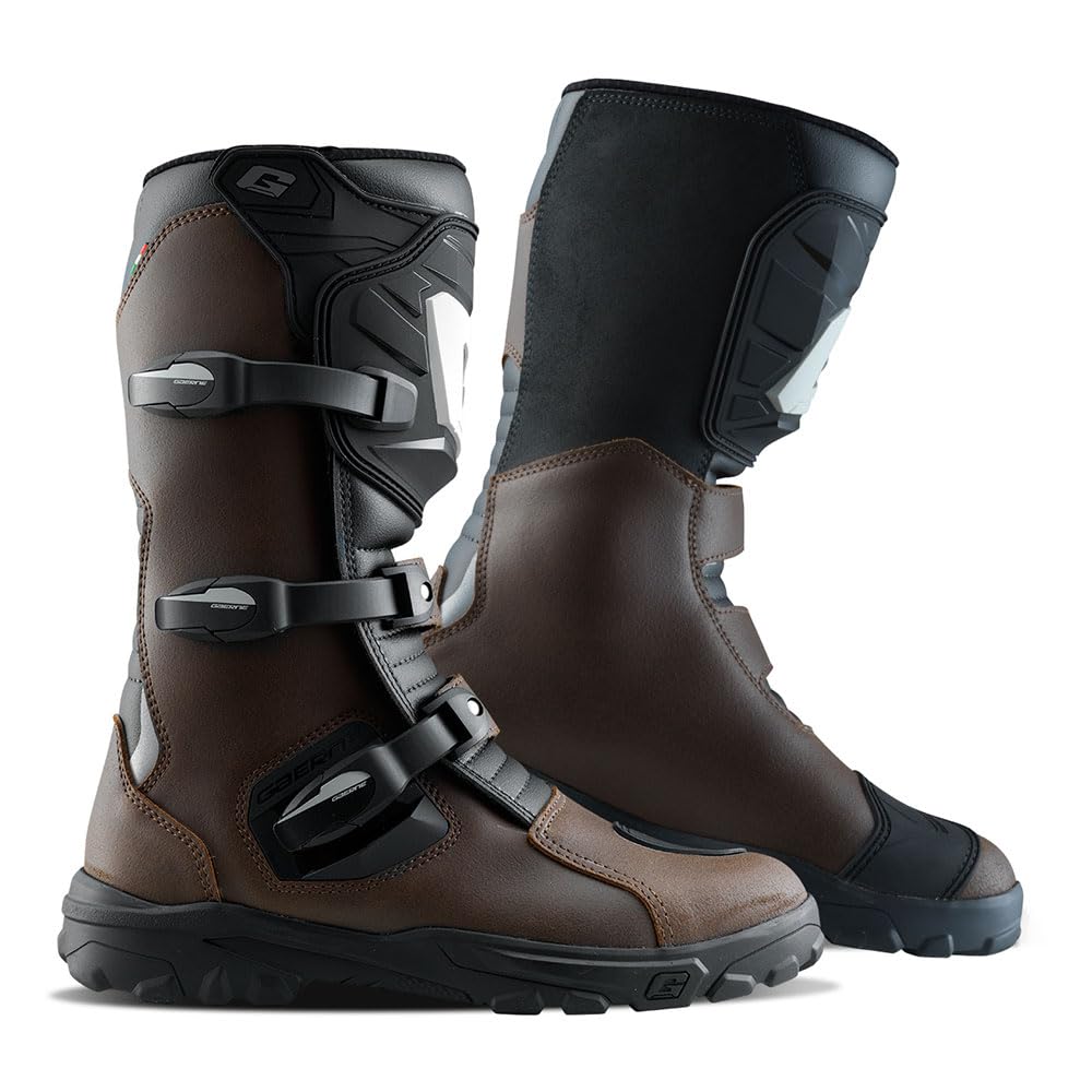 Gaerne Adventure Aquatech wasserdichte Motorradstiefel, braun, 45 Braun 45 EU, Braun 45 EU