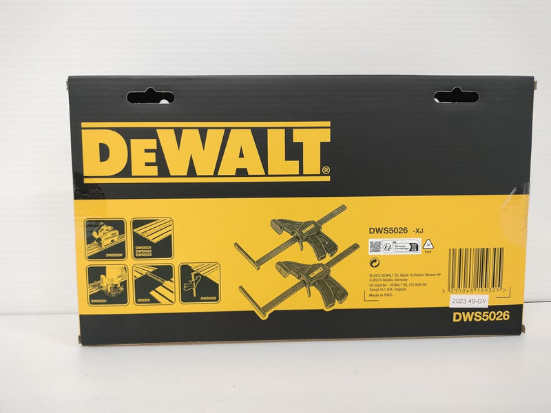 Dewalt DWS5026-XJ Schnellspanner/Schnellspannzwinge (für Führungsschienen, 1 Paar, passend für DWS50