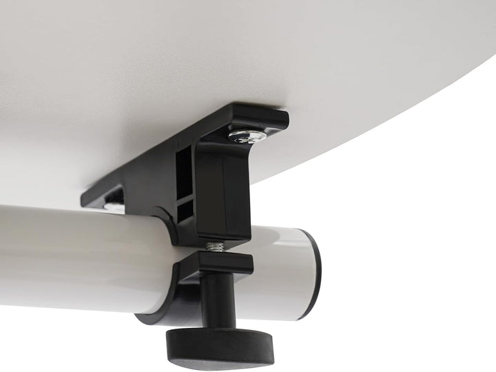 DDZcozy Computertisch Höhenverstellbar Laptoptisch mit Rollen Weiss Schreibtisch Beistelltisch für W