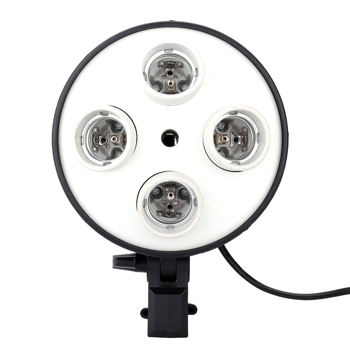 Andoer 4 in 1 E27 Sockel Licht Lampen Birnen Halter Adapter Grundsockeladapter für Foto Video Studio