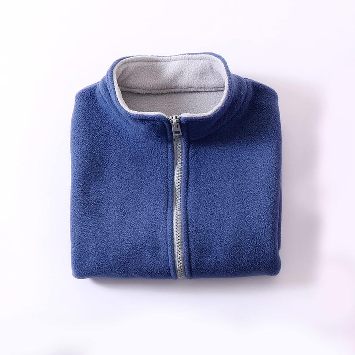 ANIMQUE Kinder Jungen Mädchen Fleeceweste Stehkragen Reissverschluss Doppellagiges Polar Fleece West