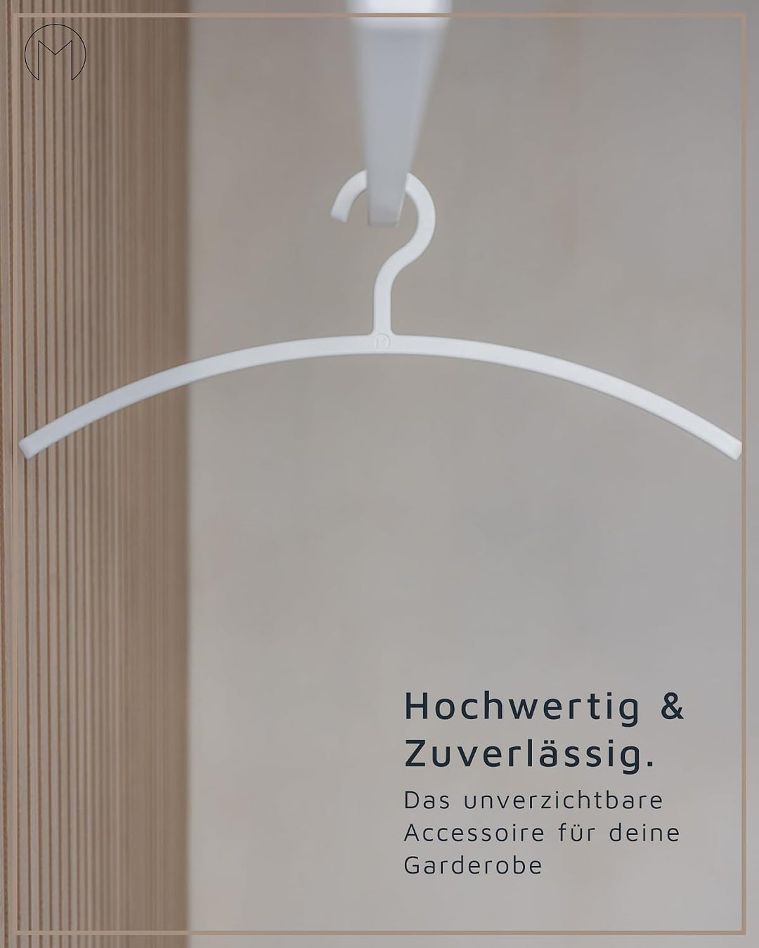 Metallbude Kleiderbügel FAY 6er Set Schwarz - Leicht, Platzsparend, rutschfest, Stabil Kunststoff Ha