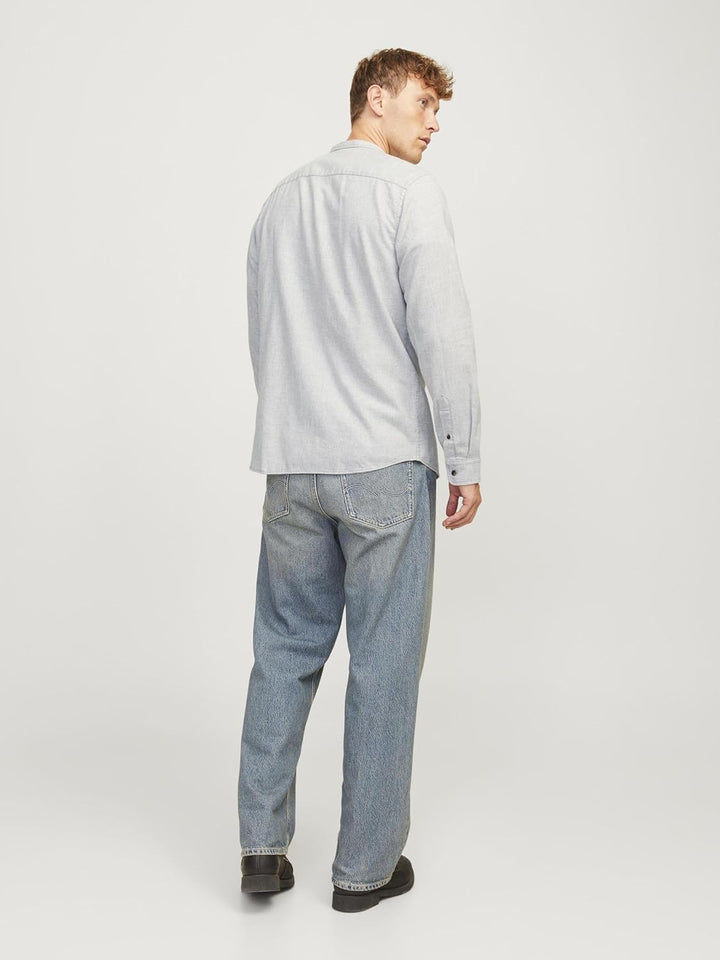 JACK & JONES Male Freizeithemd Comfort Fit Freizeithemd XS Light Grey Melange, XS Light Grey Melange