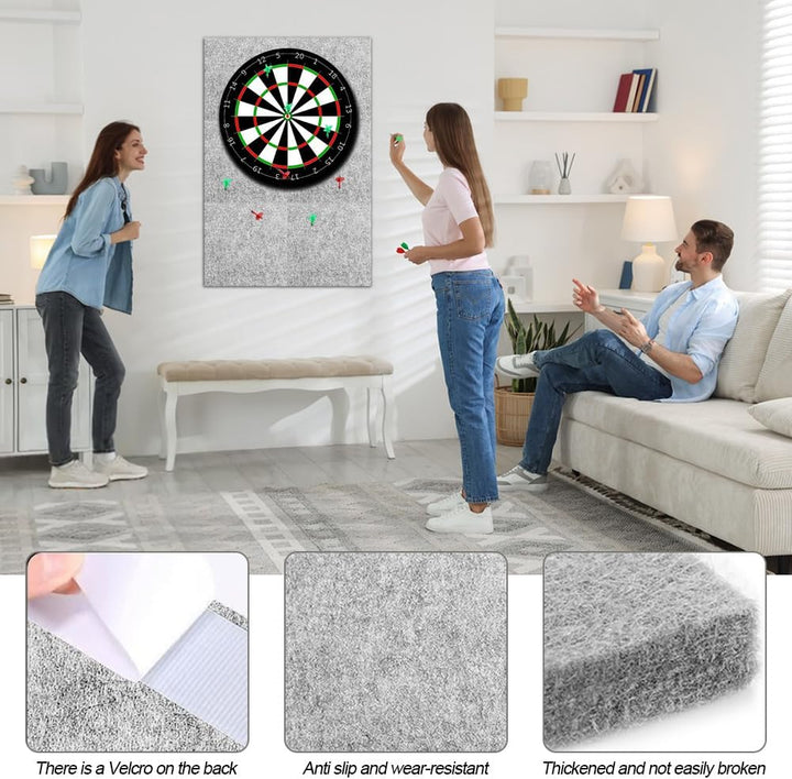 Yuragim Dartboard Wandschutz, Dart Wandschutz Filz, Wandumrandung für Dartboard, Dart Schutz Wand Da