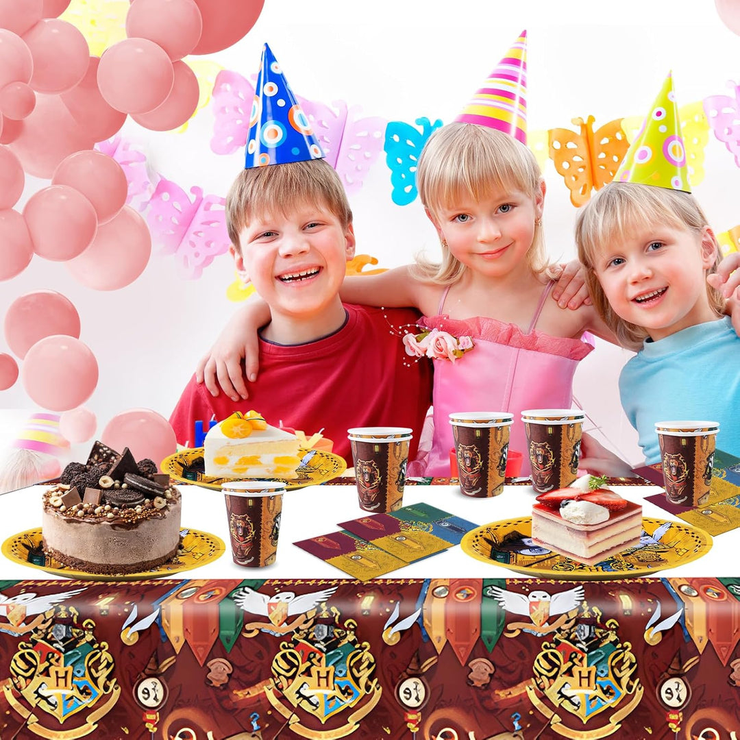 51 Stück Partygeschirr Geburtstag Partygeschirr Set mit Magicia, Pappteller Kindergeburtstag - Party