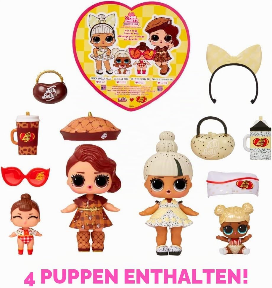 L.O.L. Surprise! Loves Mini Sweets Deluxe Series 2 with 4 Dolls, Accessories, Limited Edition Dolls,