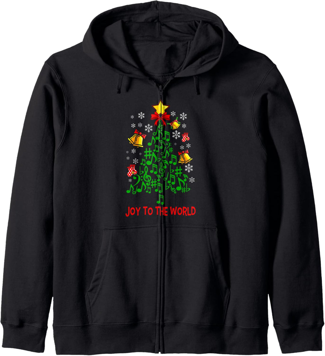 Ugly Christmas Sweater Vintage Musiker Chor Weihnachtsbaum Kapuzenjacke