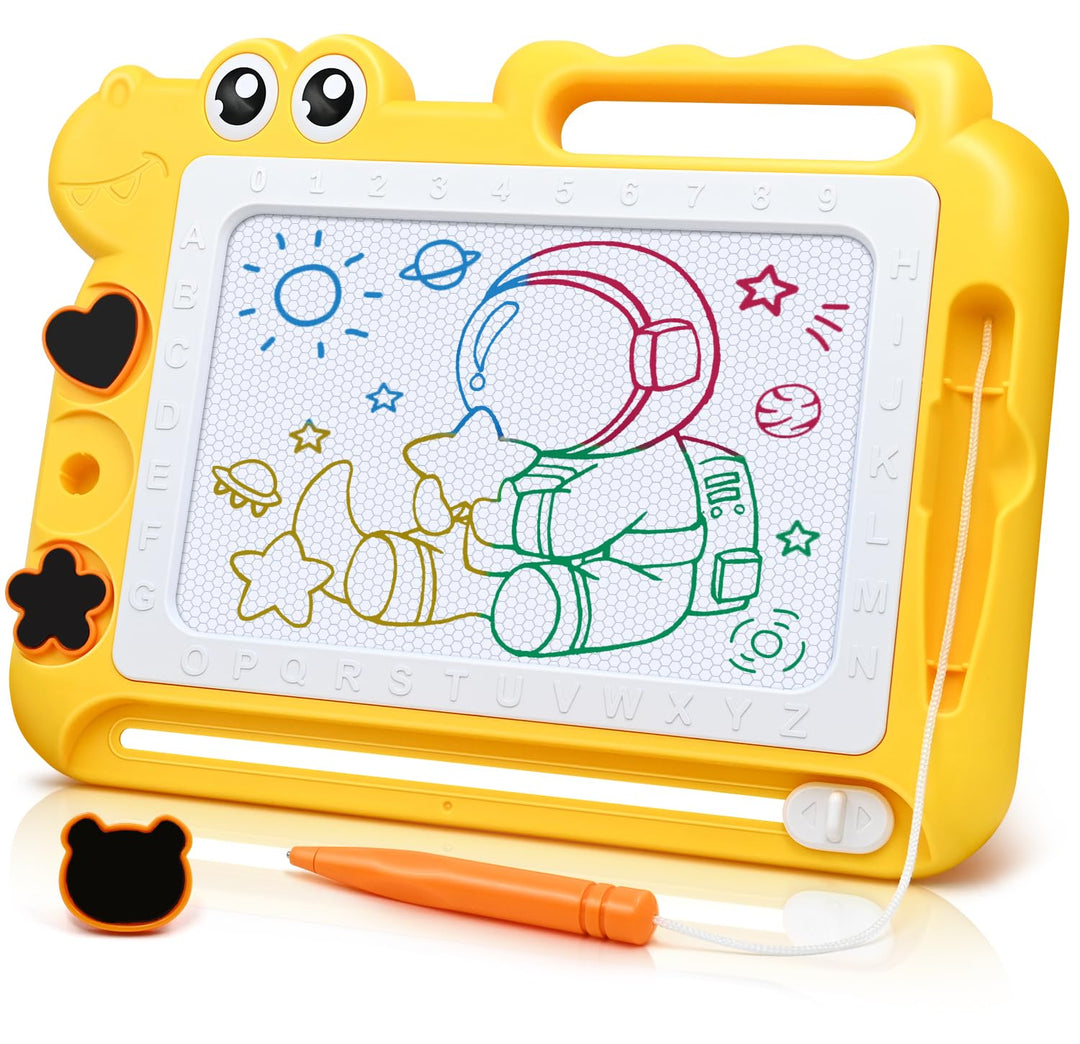 AiTuiTui Dinosaurier Maltafel Zaubertafel Kinderspiele Geschenk Mädchen Jungen, Bunt Magnetische Zei