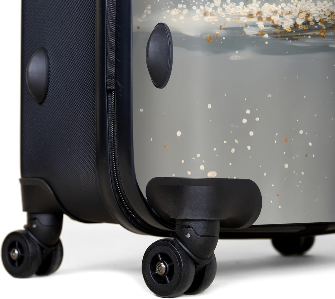 NoBoringSuitcases.com® Koffer XL Gross 77x51.5x28 cm Reisekoffer mit 4 Rollen Leicht Trolley Hartsch