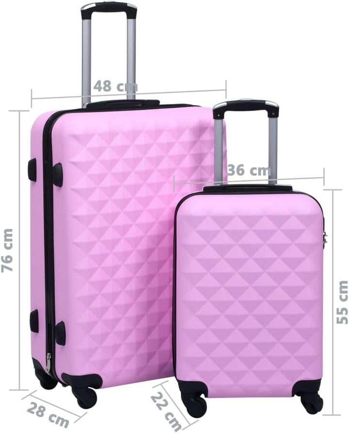 vidaXL Hartschale Trolley Set 2-TLG. 4 360-Grad-Rollen Hartschalenkoffer Reisekoffer Koffer Kofferse