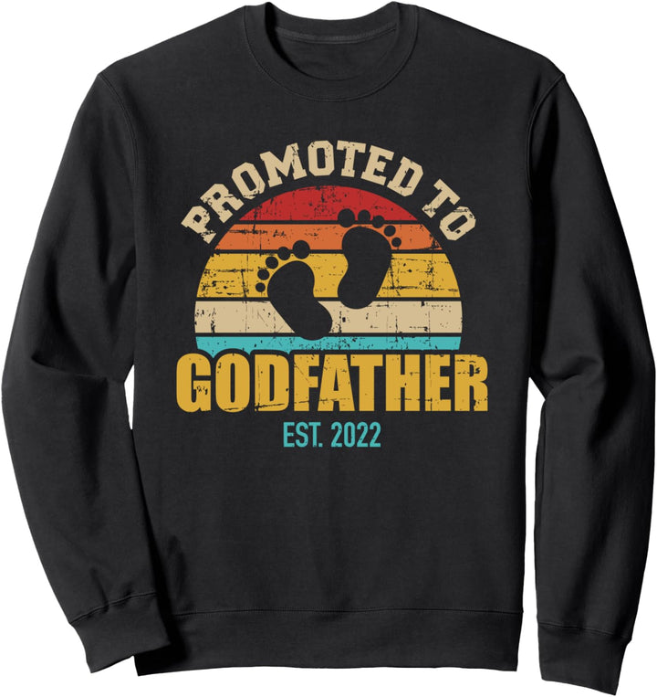 Befördert zum Patenonkel 2022 vintage retro Sweatshirt