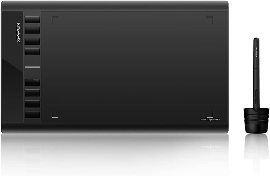 XP-PEN Grafiktablett Star03 V2, 30,5 cm, 8 Tasten, Hotkeys Stylus, ohne Batterien mit 8192 Ebenen