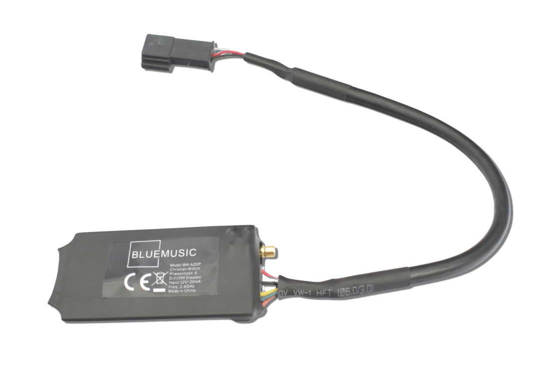 BlueMusic Bluetooth Audio Musik Adapter kompatibel für BMW E38 E39 X3 X5 Z4 mit DSP 1 und Coax Kabel