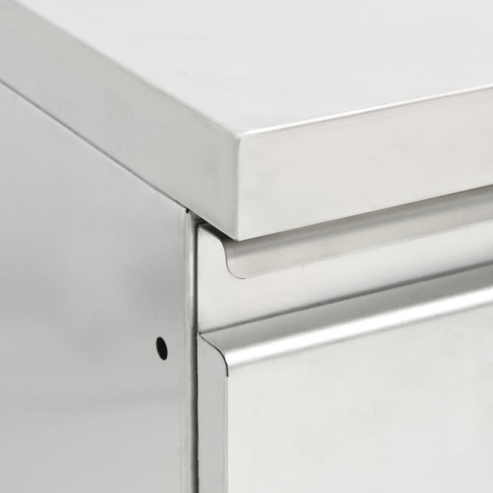 Küchenschrank mit 2 Schubladen Edelstahl 50 x 60 x (95-96) cm mit 2 Schubladen, 50 x 60 x (95-96) cm