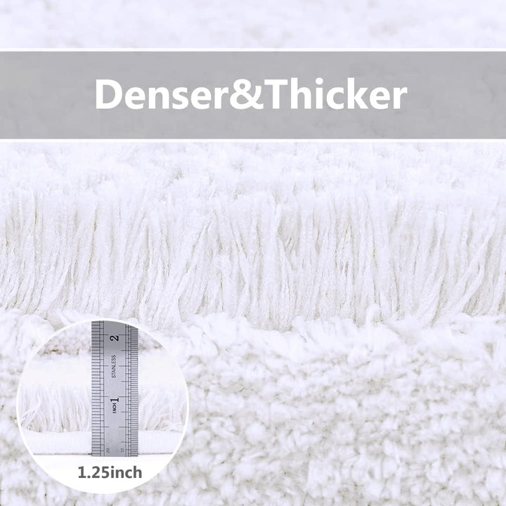 VANZAVANZU Badematte rutschfest Badteppich Extra Lange Verdickt Badezimmerteppich Weich Badeteppich