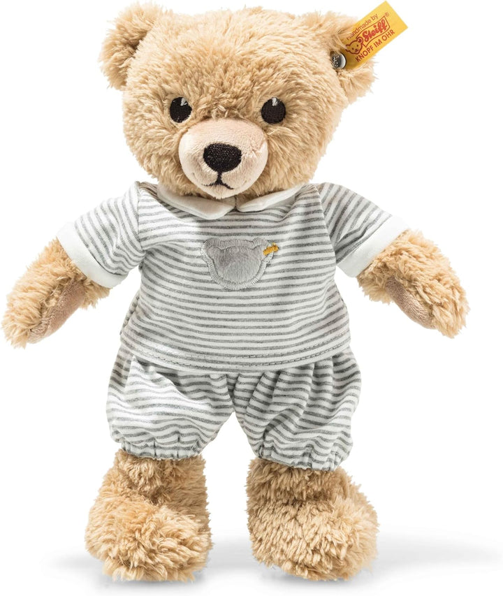 Steiff 239908 Schlaf-gut-Bär Plüschtier, Mehrfarbig, Medium, 25 cm Grau Single, Grau Single