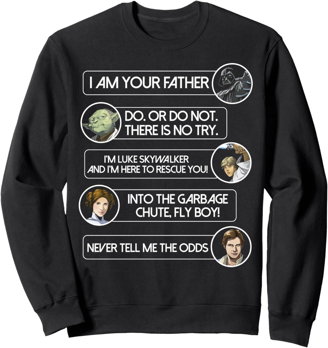 Star Wars Character Movie Quotes Sweatshirt
