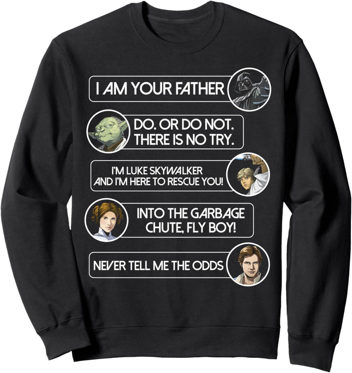 Star Wars Character Movie Quotes Sweatshirt