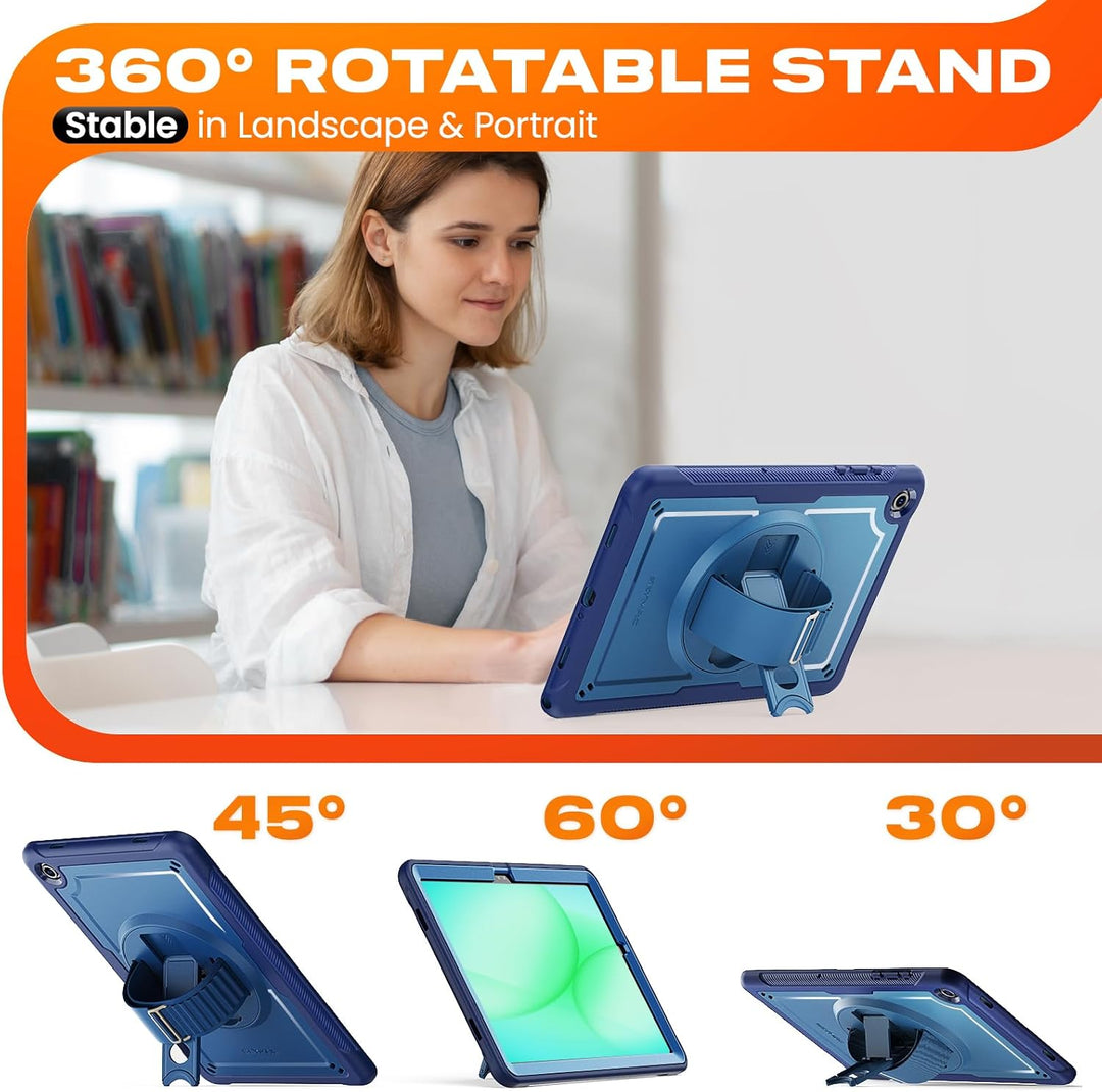 SEYMAC stock Hülle für Samsung Galaxy Tab A11+ Plus/A9+ Plus 11 Zoll 2025/2023, Stossfeste Hülle mit