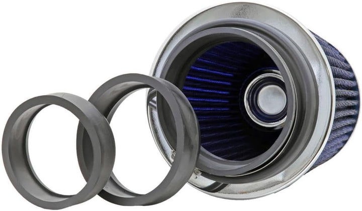K N Filter & RG - 1001BL-L KFZ und Motorrad Universal-Luftfilter, verchromt