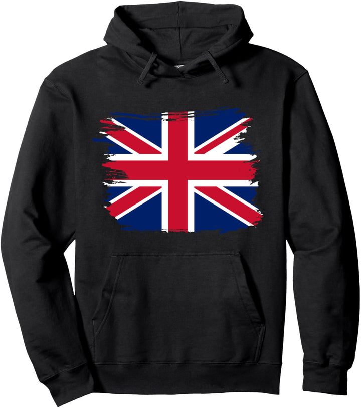 Vintage UK Flag Tee Vereinigtes Königreich Shirt für Männer und Frauen Pullover Hoodie