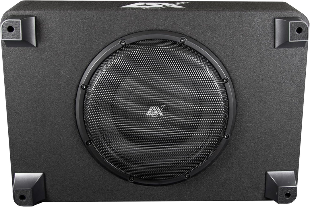 ESX QX12BXA - 12“ (30 cm) aktiver Downfire-Subwoofer aus der Quantum -Serie | 1000W Peak