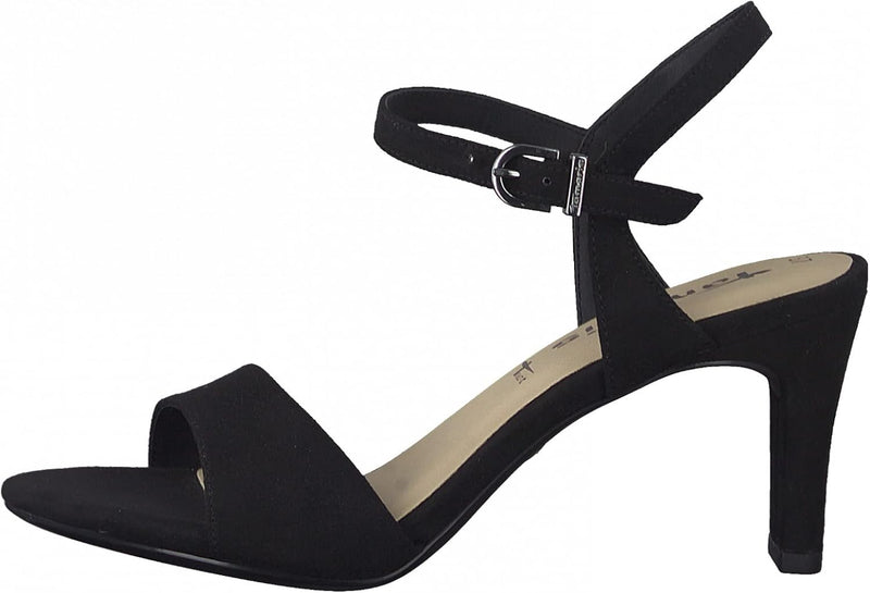 Tamaris Damen Sandaletten, Frauen Sandalen,TOUCHit-Fussbett 38 EU Schwarz, 38 EU Schwarz