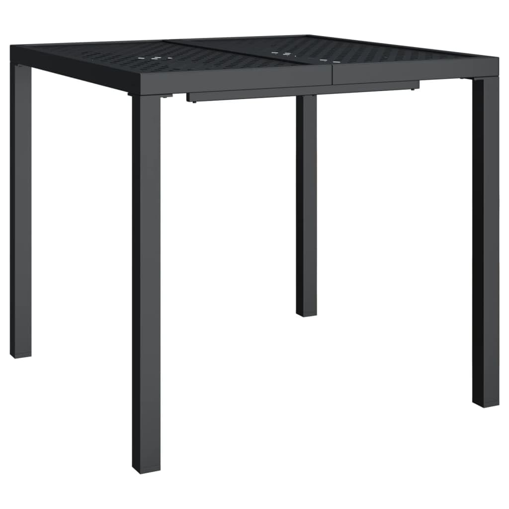 vidaXL Gartentisch, Garten Esstisch Mesh-Design, Terrassentisch Stahlgestell, Gartenmöbel Tisch, Mod