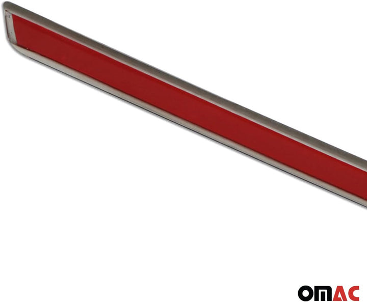 OMAC Kofferraumleiste Heckleiste kompatibel mit Opel Astra K Sports Tourer Edelstahl Chrom
