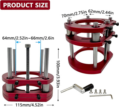 Router Lift, Frästisch für Oberfräsen mit Set 3 Frästisch Einlegeplatten Frästisch für Oberfräsen Pr