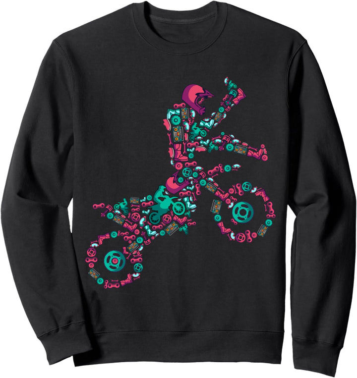 Motocross Enduro Supermoto Bike Dirt Biker Männer Jungen Sweatshirt