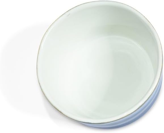 MAOCI - Matcha Tee-Schale Chawan aus Porzellan 350ml gelb-blau handgefertigt
