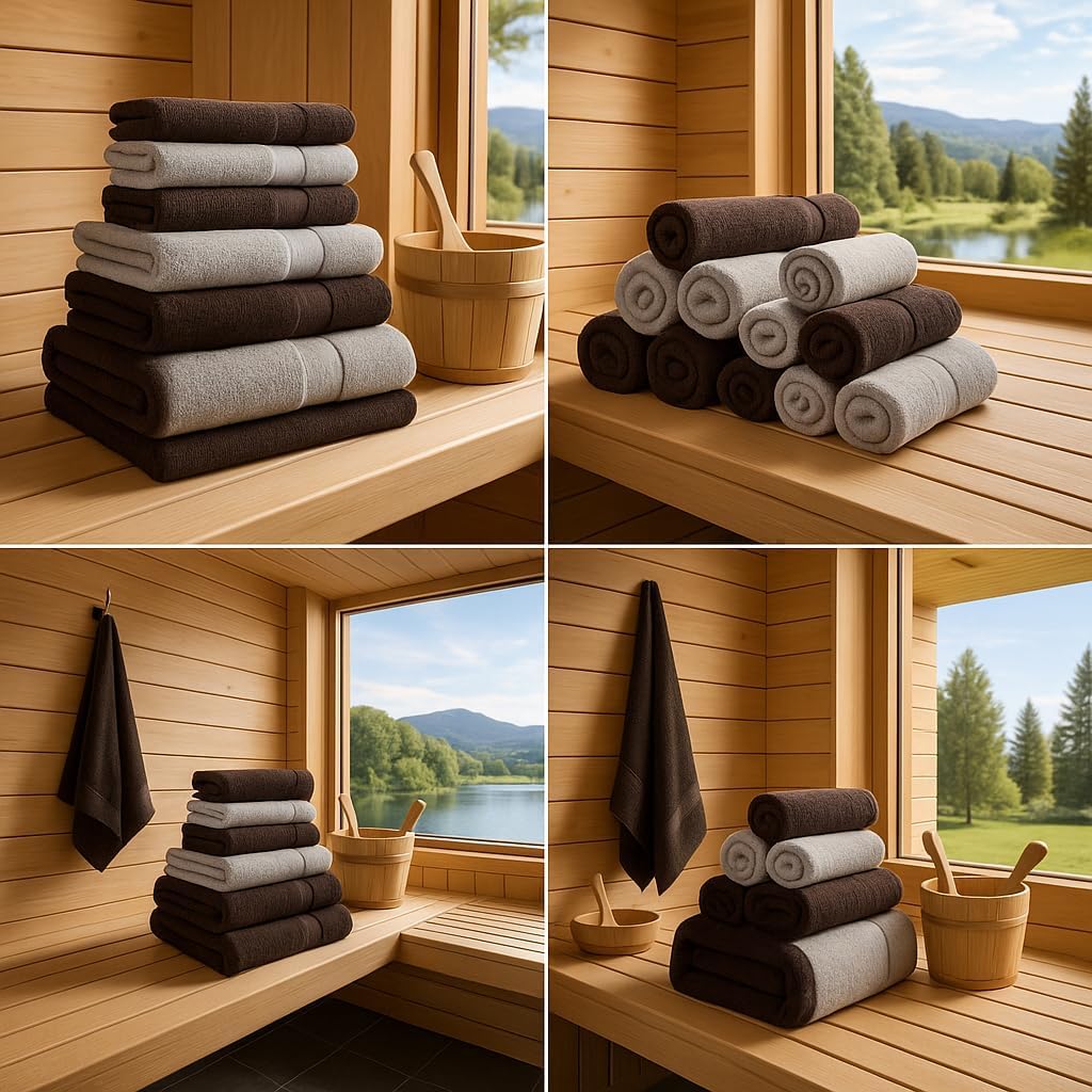 Betz 10-TLG. Handtuch-Set Premium 100% Baumwolle 2 Duschtücher 4 Handtücher 2 Gästetücher 2 Waschhan