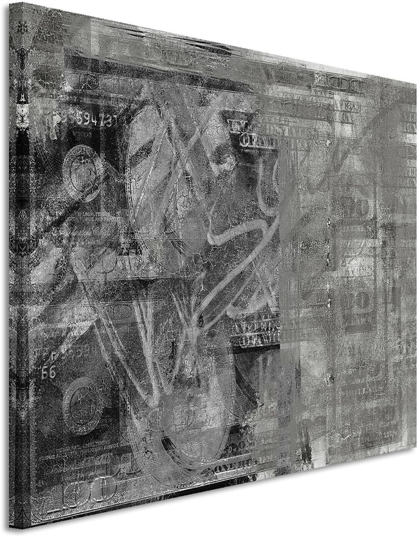 Paul Sinus Art 80x60cm Fotoleinwand Leinwanddruck Kunstdruck Wandbild schwarz grau weiss