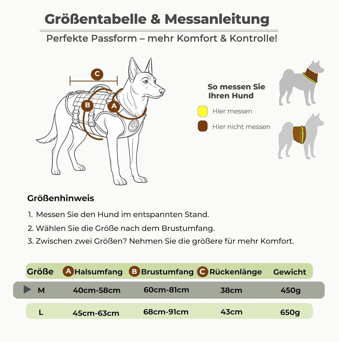 Hundegeschirr für mittelgrosse & grosse Hunde – Modell RoveVest Air, leicht & atmungsaktiv, verstell