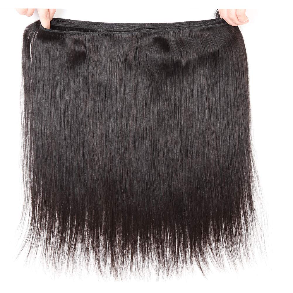 Huarisi 22 Inch Straight Hair Bundles, 1 Bundle Human Hair Straight Weaves for Women, 8a Lang Remy E