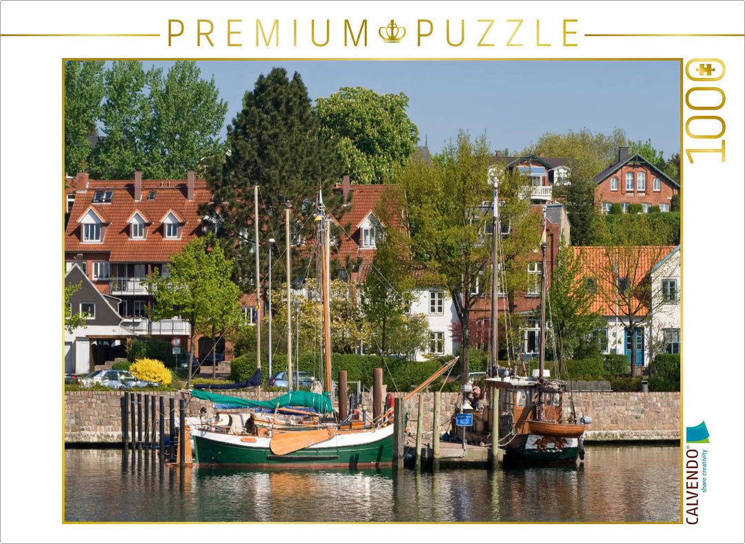 CALVENDO Puzzle Eckernförde - Borby 1000 Teile Lege-Grösse 64 x 48 cm Foto-Puzzle Bild von Klaus Kol